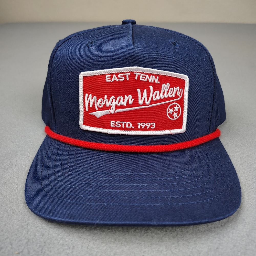 Morgan Wallen East Tenn 1993 Navy Blue Rope Hat Trucker Snapback Country Music
